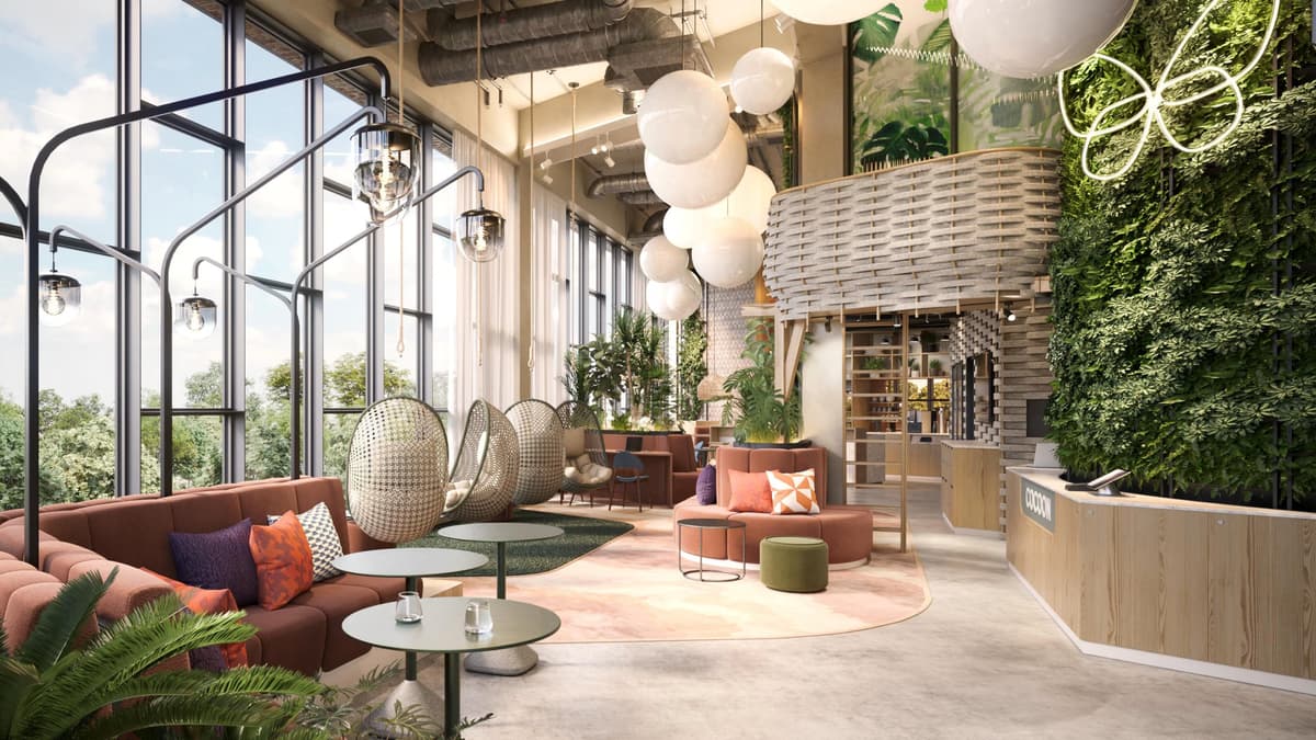 Interior lounge at Cocoon Theresienwiese near Oktoberfest in Munich