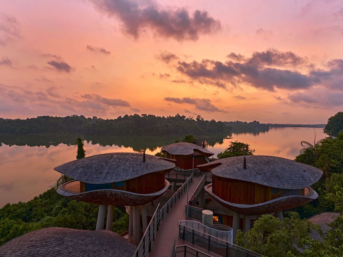 Treehouse-artige Villen im Mandai Rainforest Resort by Banyan Tree